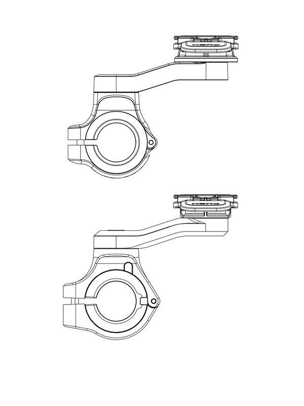 Support de Smartphone Moto Quad Lock Pro - Fixation Guidon - QLM-HBR-PRO