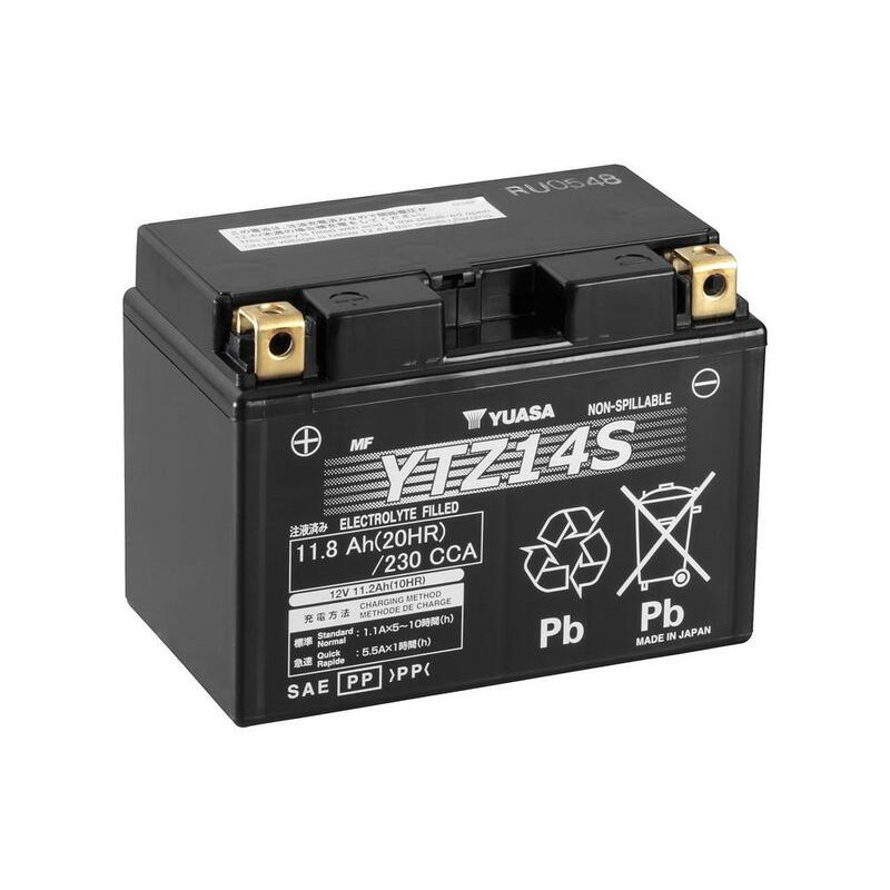Batterie Moto Yuasa YTZ14S / Activée Usine