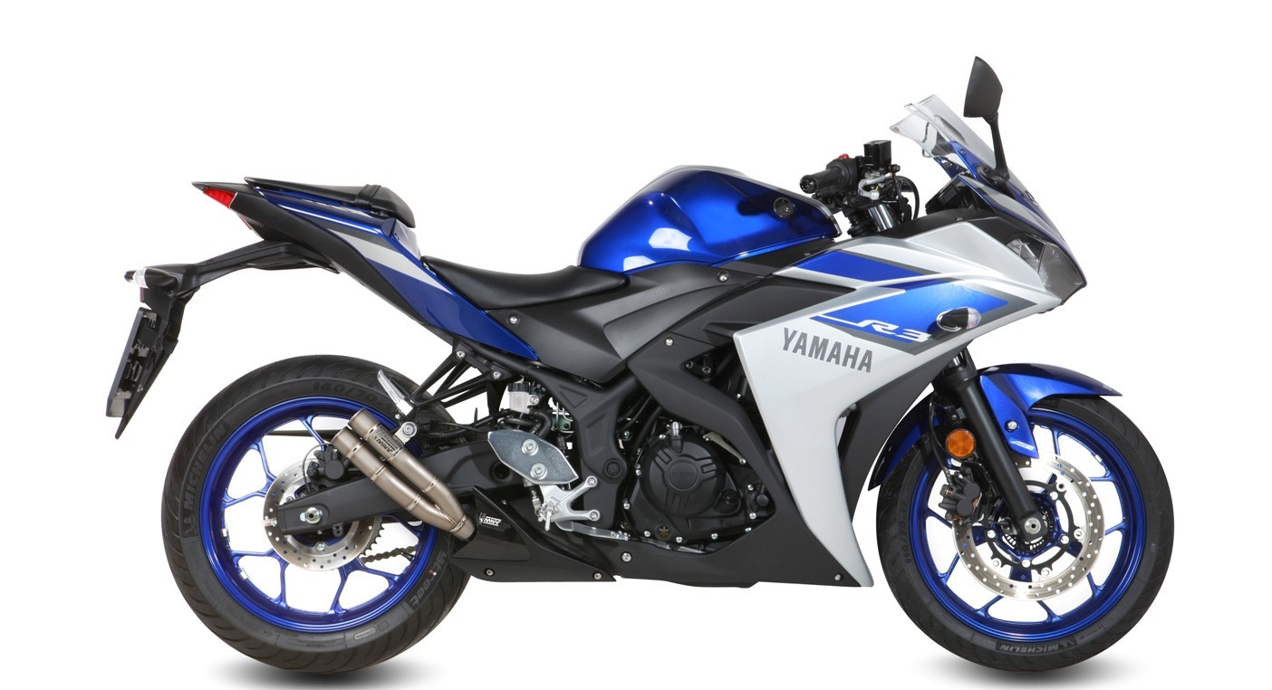 Silencieux MIVV Double Gun pour Yamaha YZF-R3 (15-24) - 00.73.Y.048.LDG