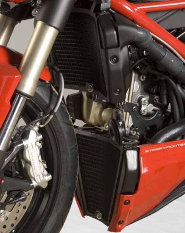 Protection de Radiateur Eau & Huile Alu R&G pour Ducati Streetfighter 848 (12-15) - RAD0116BK