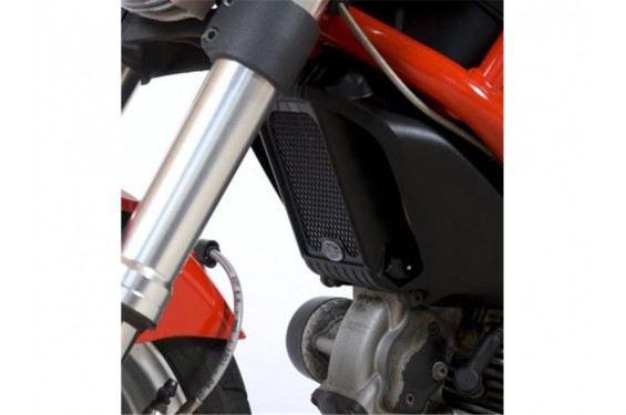 Protection de Radiateur d'Huile Alu R&G pour Ducati Monster 1100, S & Evo (09-13) - OCG0014BK