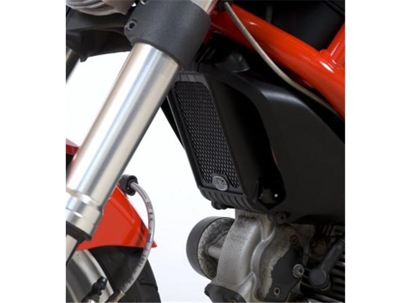 Protection de Radiateur d'Huile Alu R&G pour Ducati Monster 1100, S & Evo (09-13) - OCG0014BK