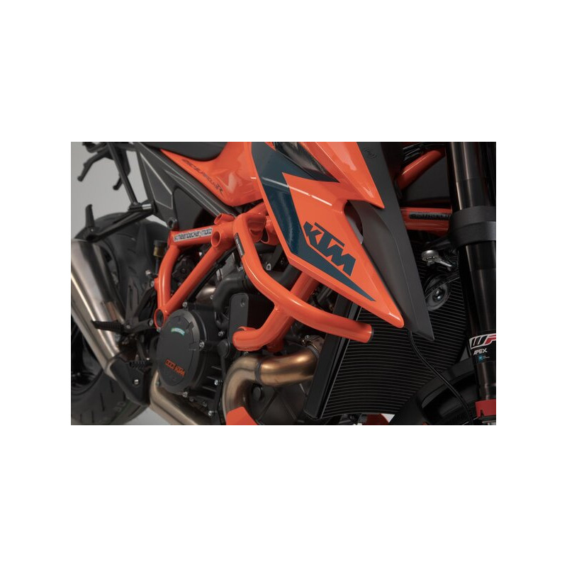Crash Bar Haut Orange Sw-Motech pour KTM 1290 Super Duke R (20-22) SBL.04.915.10000/EB Crash Bar Haut Orange Sw-Motech pour KTM 1290 Super Duke R (20-22) SBL.04.915.10000/EB