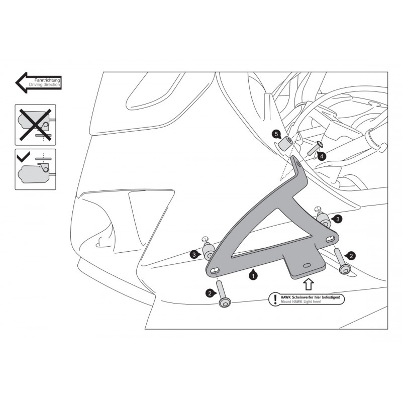 Kit Feux Additionnels SW-Motech EVO pour XL 1000 V Varadero (01-11)