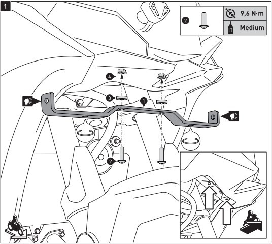 Kit Feux Additionnels SW-Motech EVO pour Versys X 300 (17-20)