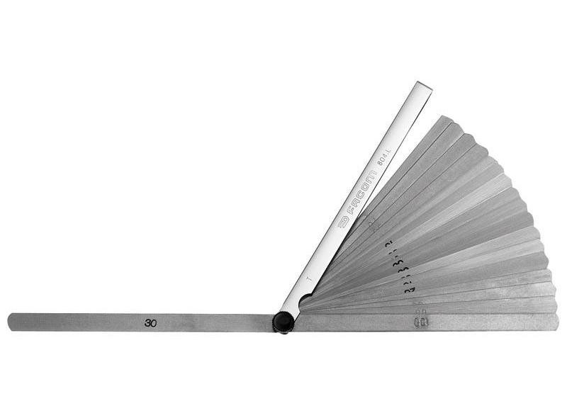 Jeu de cales - Jauges d'épaisseur 0.04 à 0.25mm Facom