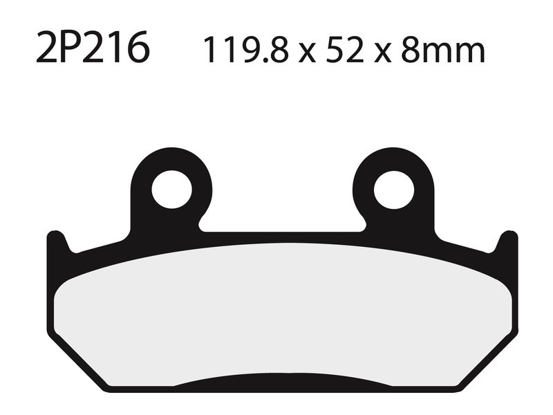 Plaquette de frein Avant Nissin NS 2P216 - Organique Route