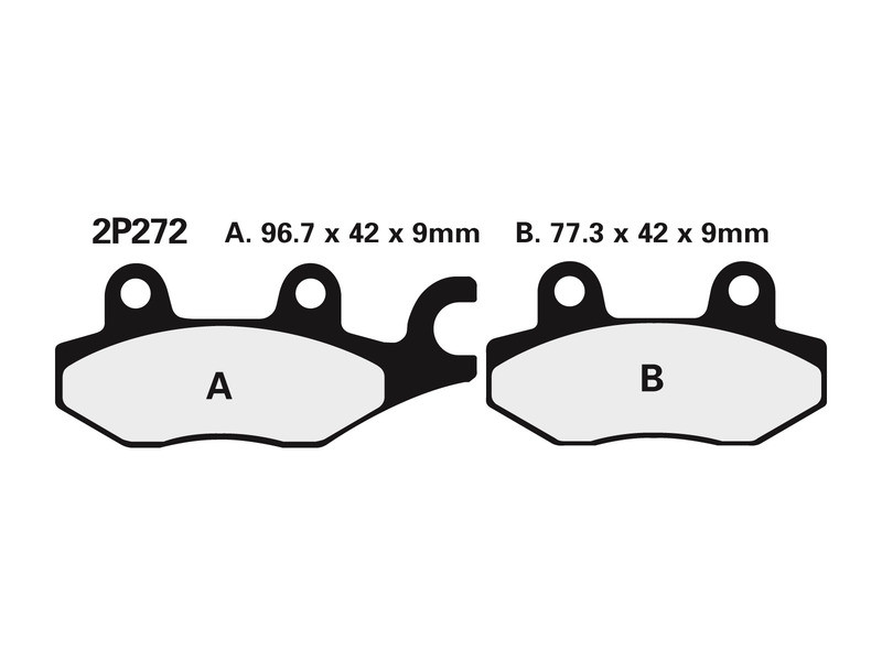 Plaquette de frein Avant Nissin NS 2P272 - Organique Route