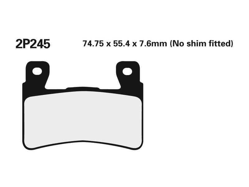 Plaquette de frein Avant Nissin NS 2P245 - Organique Route