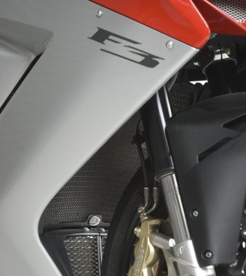 Protection de Radiateur Alu R&G pour Mv Agusta 675 F3 (12-18) - RAD0129BK