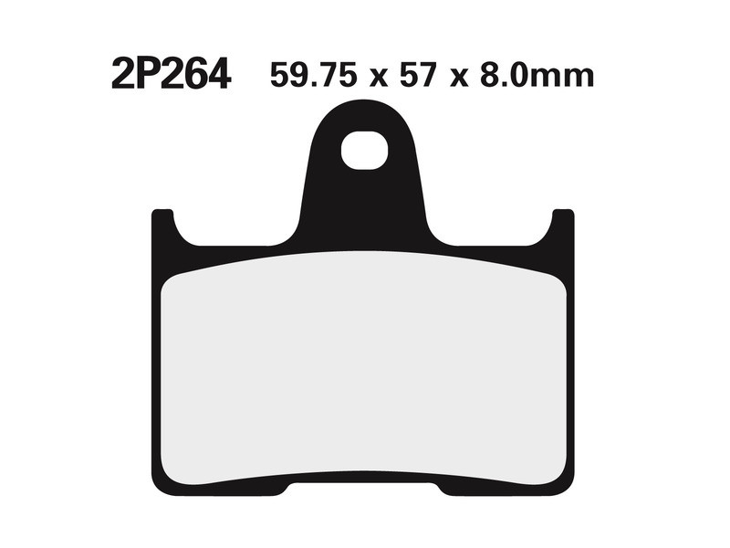 Plaquette de frein Nissin NS 2P264 - Organique Route