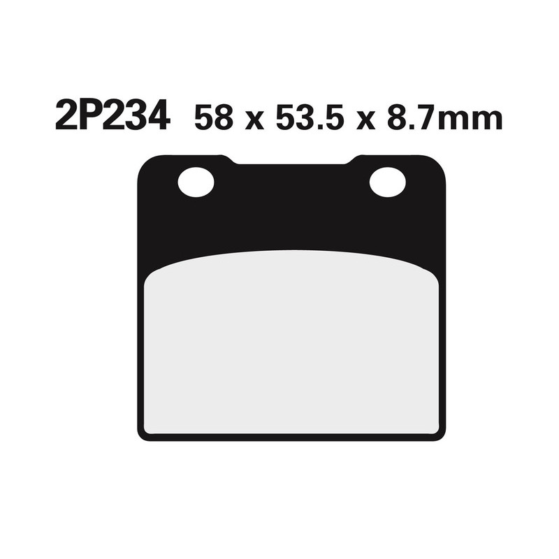 Plaquette de frein avant Nissin NS 2P234 - Organique Route Plaquette de frein avant Nissin NS 2P234 - Organique Route