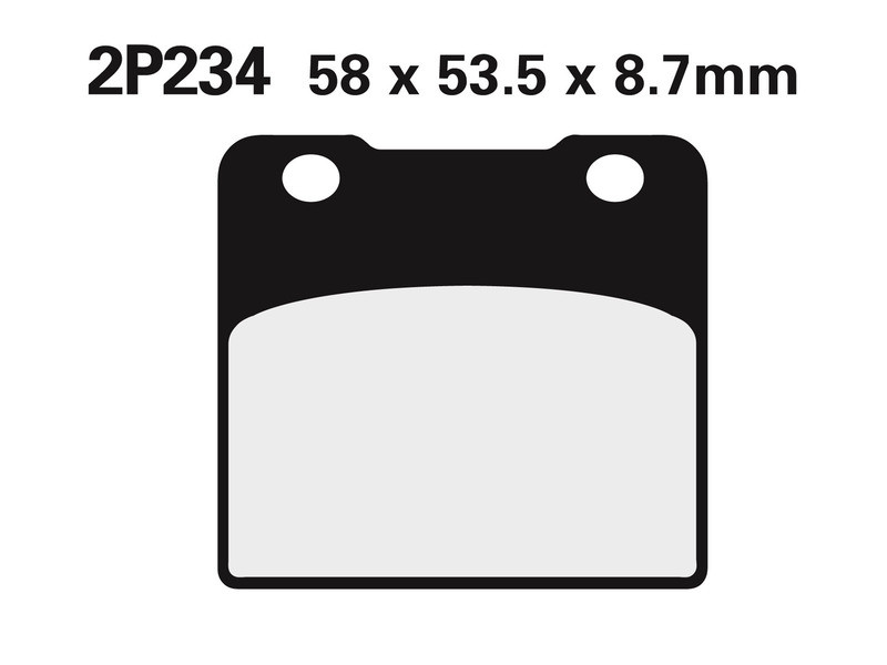 Plaquette de frein avant Nissin NS 2P234 - Organique Route