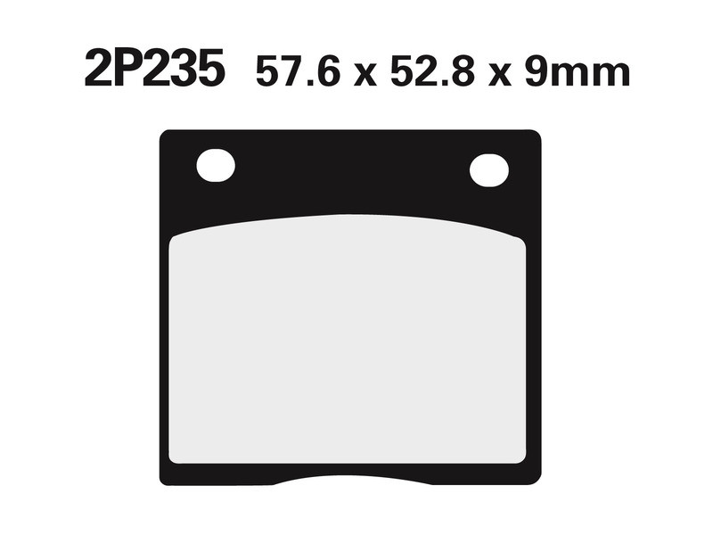 Plaquette de Frein Arrière Nissin NS 2P235 - Organique Route