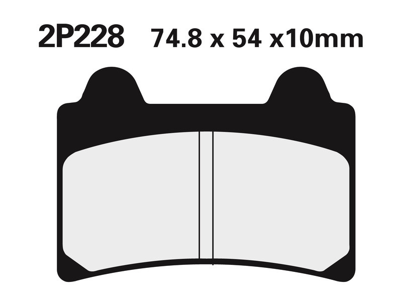 Plaquette de frein Avant Nissin NS 2P228 - Organique Route