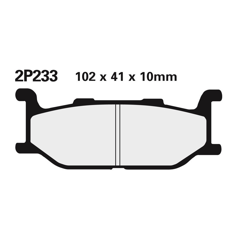 Plaquette de frein Avant Nissin NS 2P233 - Organique Route Plaquette de frein Avant Nissin NS 2P233 - Organique Route
