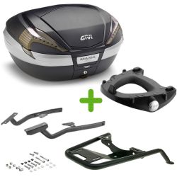 Pack Givi Monokey Top Case + Support pour Honda CrossRunner 800 (15-18)