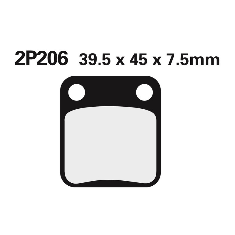 Plaquette de frein Avant Nissin GS 2P206 Plaquette de frein Avant Nissin GS 2P206
