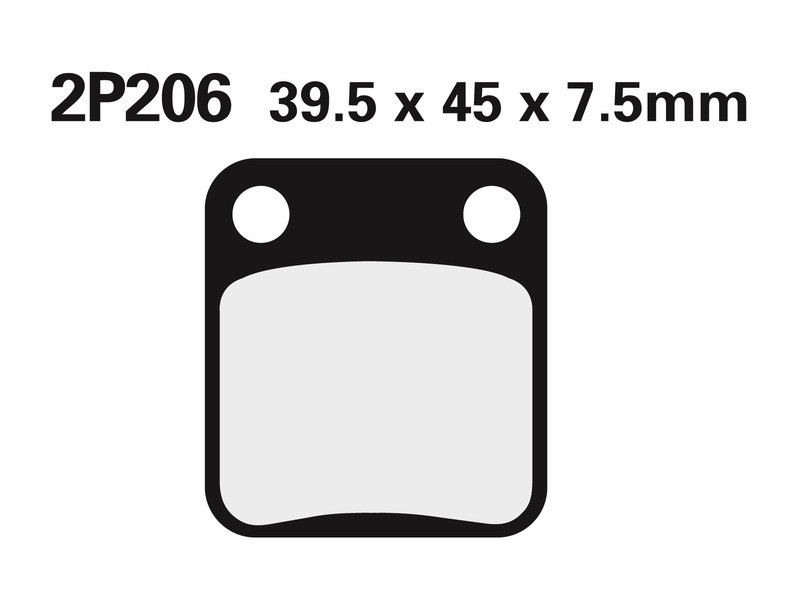 Plaquette de frein Avant Nissin GS 2P206