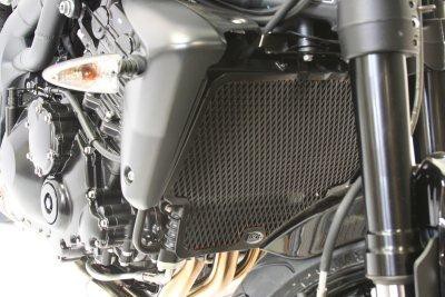 Protection de Radiateur Eau & Huile Alu R&G pour Triumph Speed Triple 1050 (06-09) - RAD0083BK