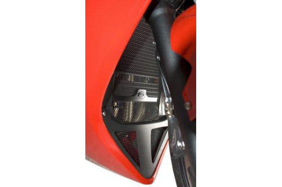 Protection de Radiateur Eau & Huile Alu R&G pour Triumph 1050 Sprint GT (10-18) Sprint ST (05-10) - RAD0095BK