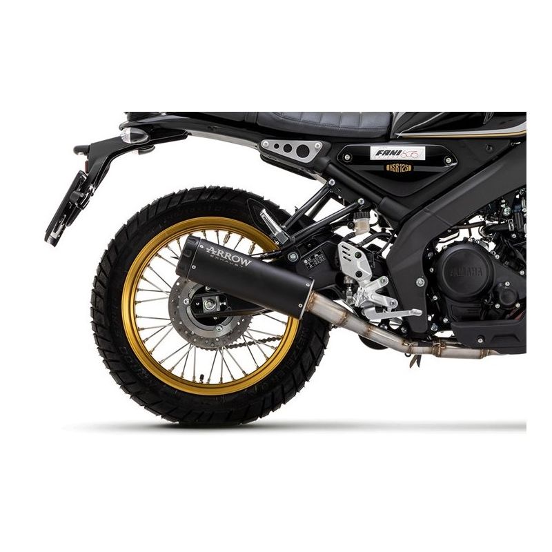 Ligne d'Échappement ARROW Rebel pour Yamaha XSR 125 (21-23) Ligne d'Échappement ARROW Rebel pour Yamaha XSR 125 (21-23)