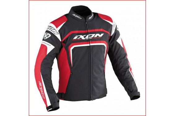 Blouson Moto Ixon EAGER Noir Blanc Rouge blouson-moto-ixon-eager-noir-blanc-rouge