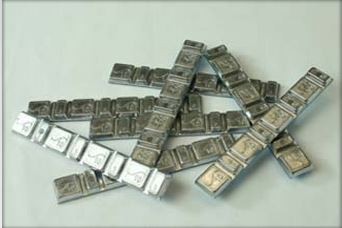 Masses d'équilibrage moto Chrome