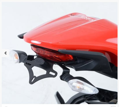 Support de Plaque R&G pour Ducati Monster 821 / DARK & STRIPE (15-17) - LP0166BK