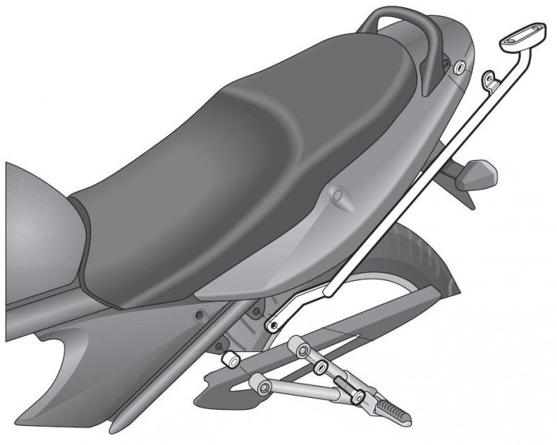 Support Top Case Shad pour Bandit 1200 (06-07) Bandit 1250 (07-14)