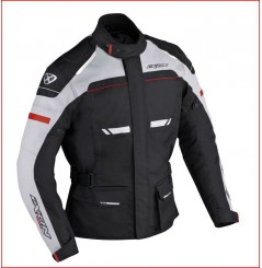 Veste Moto Ixon FJORD Noir - Gris - Rouge