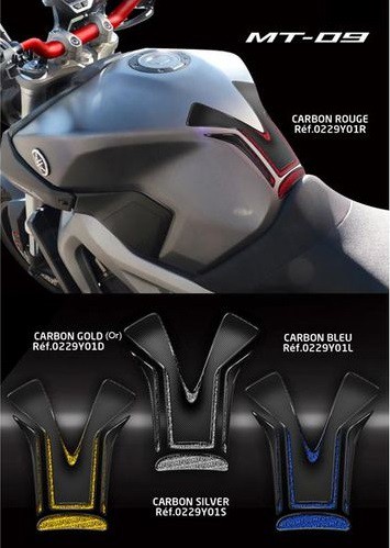 Protection de réservoir D'Zign Pad Carbon pour Yamaha MT 09 14-15