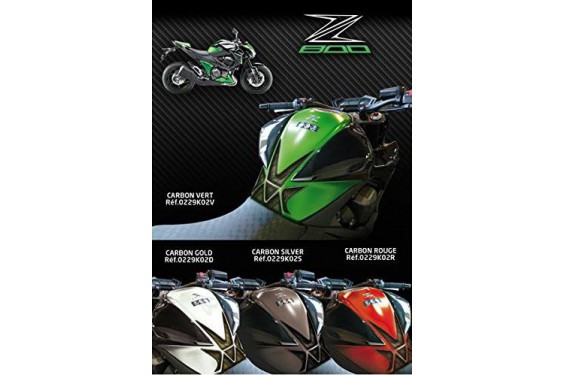 Pads Antidérapants Pour Réservoir Moto Kawasaki Z800 2013-2016 - Paire Gauche/droite - Caoutchouc Noir