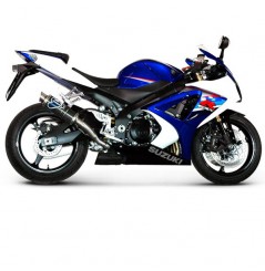 Paire de Silencieux Termignoni Rond Carbone GSXR 1000 (07-08)