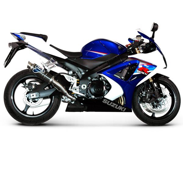 Paire de Silencieux Termignoni Rond Carbone GSXR 1000 (07-08)