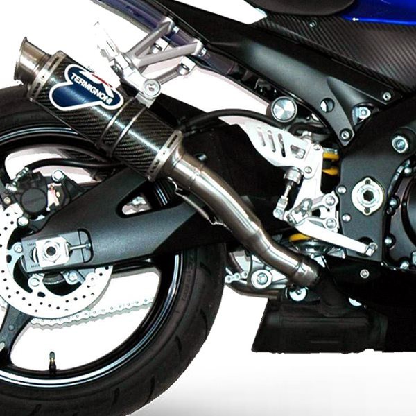 Paire de Silencieux Termignoni Rond Carbone GSXR 1000 (07-08)