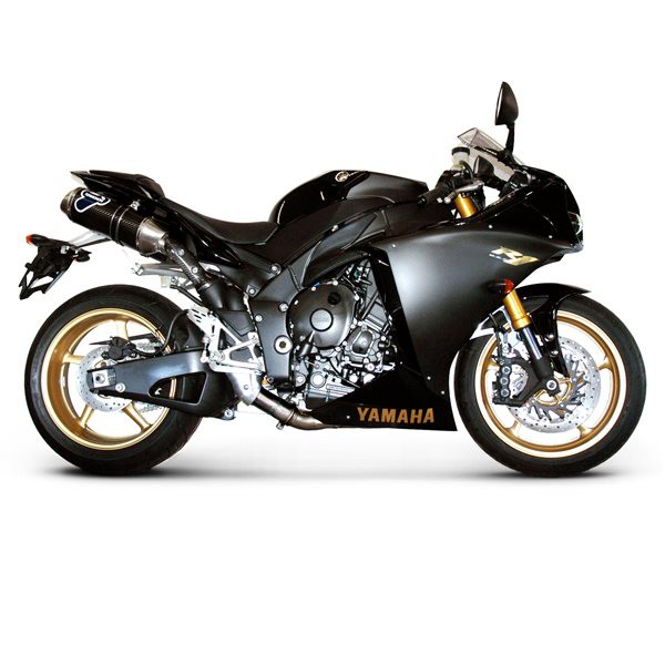 Paire de Silencieux Termignoni Ovale Carbone pour R1 (04 -06)
