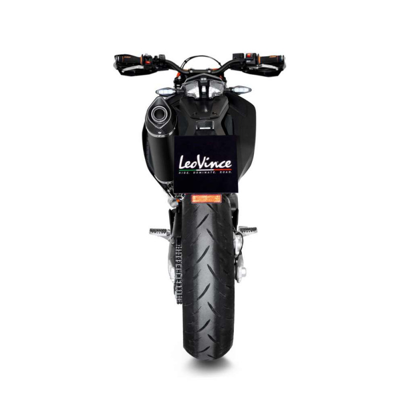 Silencieux LeoVince Nero Non Homologué pour 690 SMC R (19-24) Silencieux LeoVince Nero Non Homologué pour 690 SMC R (19-24)