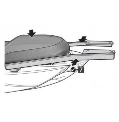 Support Top Case Shad pour Majesty 125 (14-17)