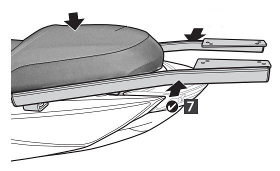 Support Top Case Shad pour Majesty 125 (14-17)