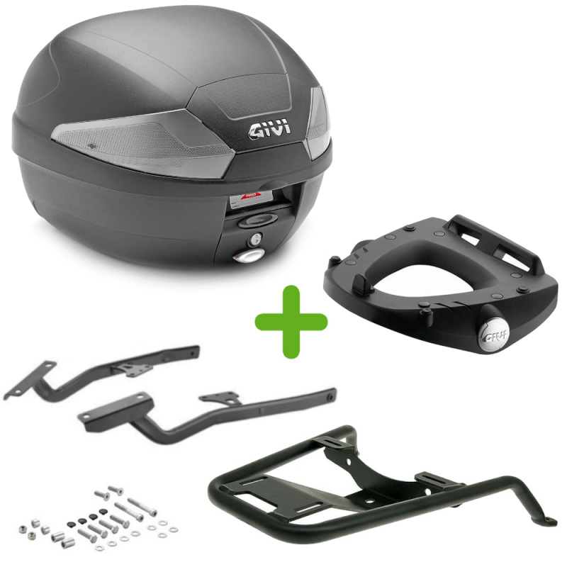 Pack Givi Monolock Top Case + Support pour Honda CMX 500 Rebel (17-24) Pack Givi Monolock Top Case + Support pour Honda CMX 500 Rebel (17-24)