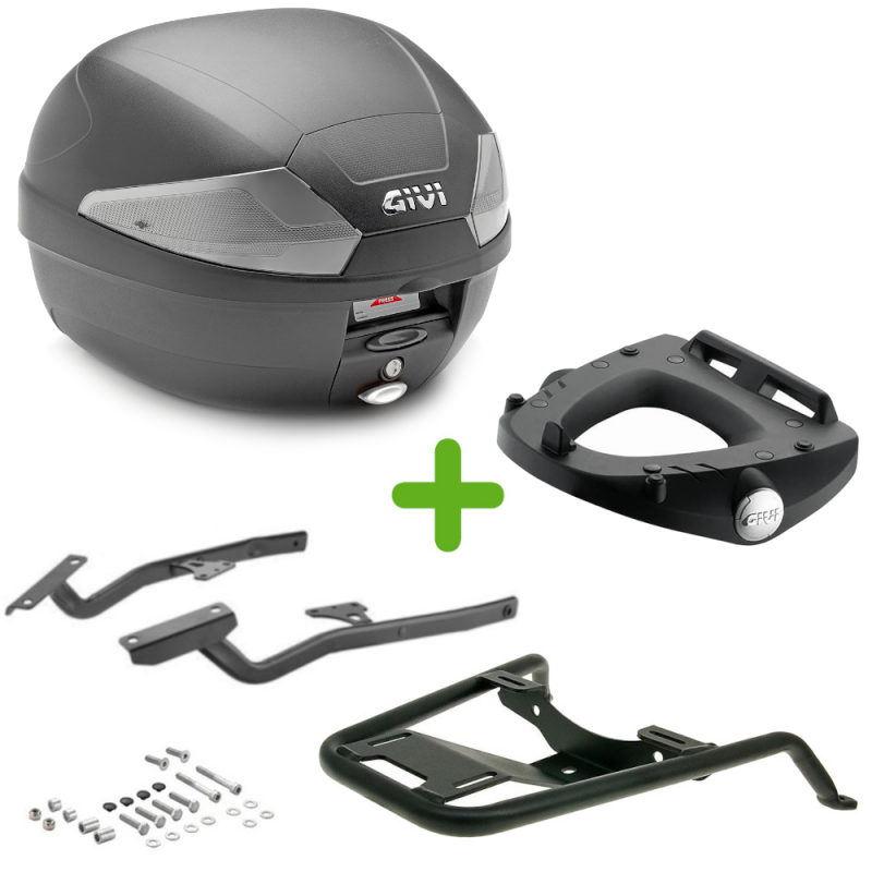 Pack Givi Monolock Top Case + Support pour Yamaha X-Max 250 (14-17)