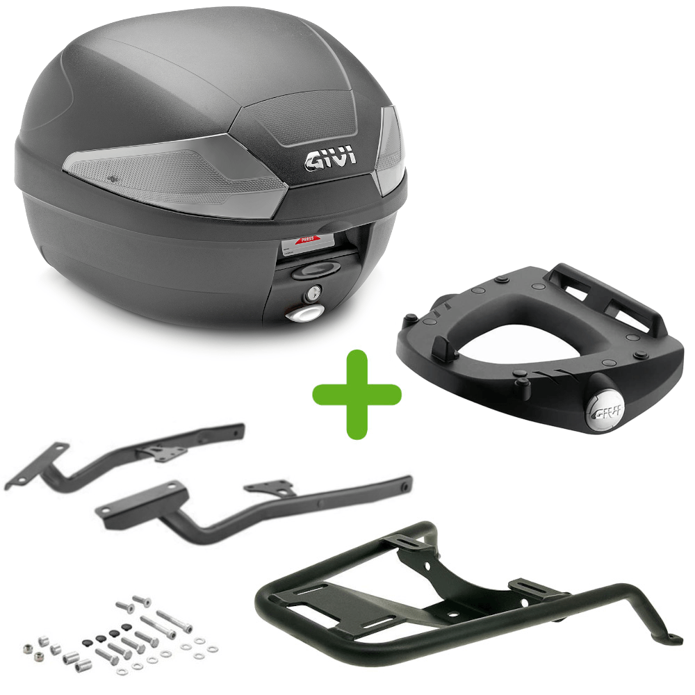 Pack Givi Monolock Top Case + Support pour Yamaha FZ6 S2 Fazer 600 (07-11)