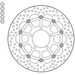 Disque de frein Avant Moto-Master Halo pour ZX-10R Ninja (16-24) - 112260