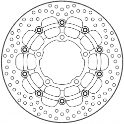 Disque de frein Avant Moto-Master Halo pour Honda CB 650 R (19-23) - 113208