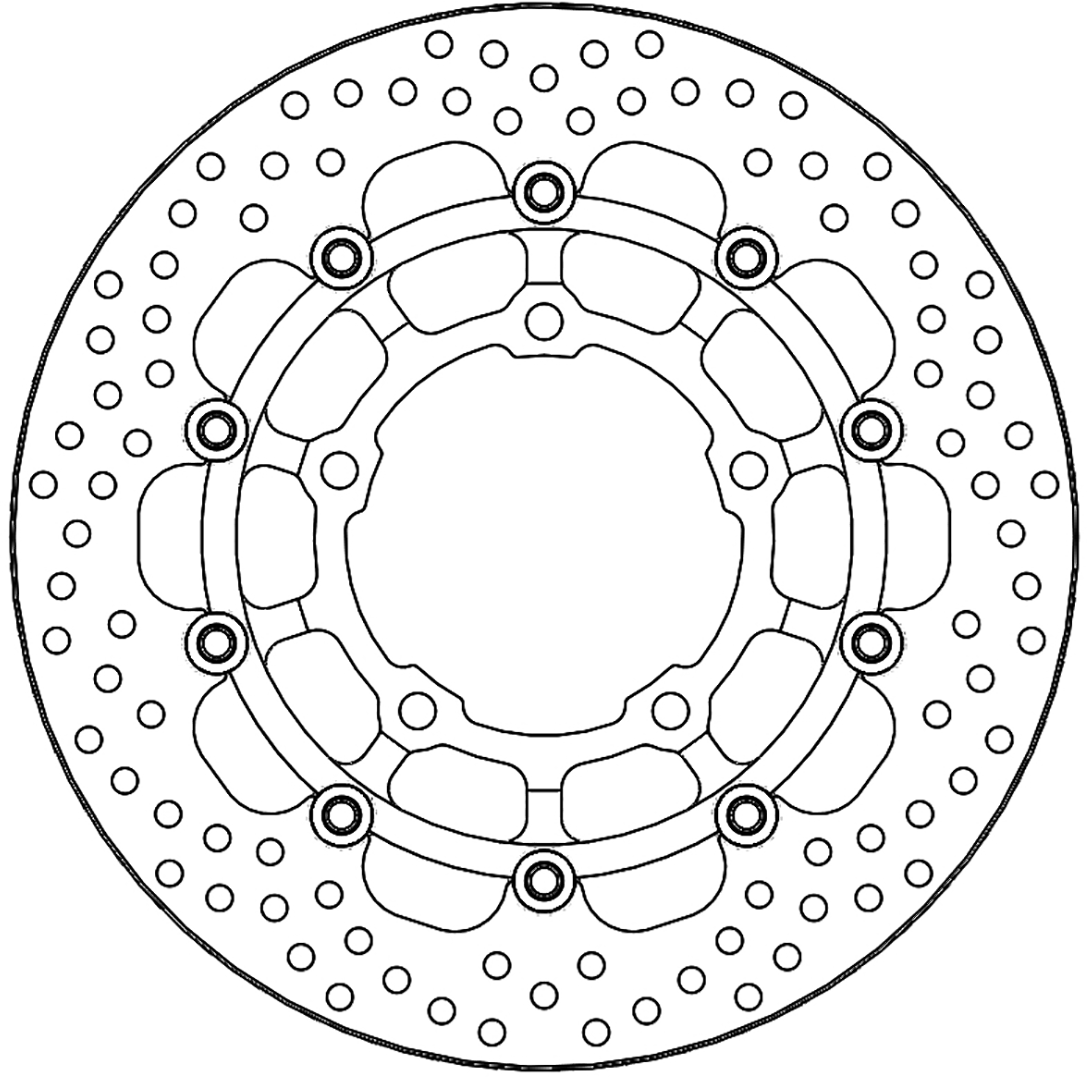 Disque de frein Avant Moto-Master Halo pour Honda CB 650 R (19-23) - 113208