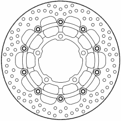 Disque de frein Avant Moto-Master Halo pour Honda CBR 650 R (19-22) - 113208