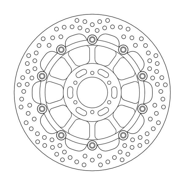 Disque de frein Avant Moto-Master Halo pour Honda VTR 1000 Firestorm (97-06) - 113104