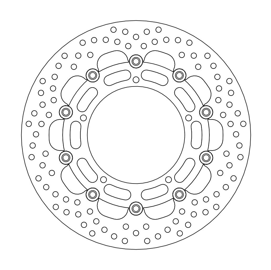 Disque de frein Avant Moto-Master Halo pour YZF R1 (07-08) - 112167