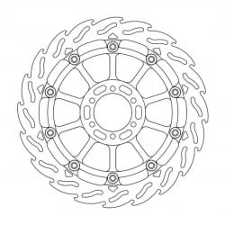 Disque de Frein Avant Gauche Moto-Master Flame Racing pour Dorsoduro 900 (17-20)